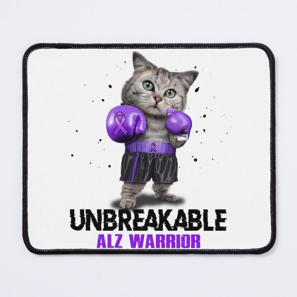 Item preview, ALZ Warrior - UNBREAKABLE - ALZ Ribbon designed and sold by EdithShop59.