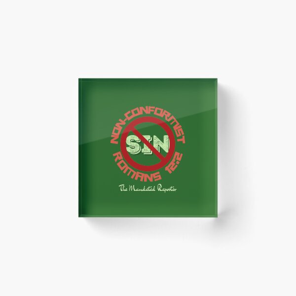 Item preview, Non-Conformist | Romans 12:2 - Green designed and sold by TheReporter1.