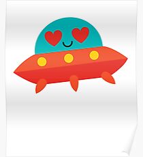 UFO Emoji Poster