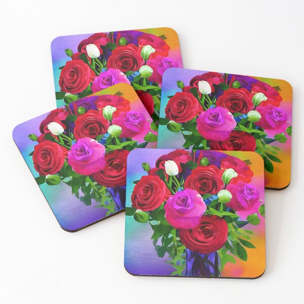 Item preview, Romantic Watercolor Flower Bouquet Artwork designed and sold by gramizzia.