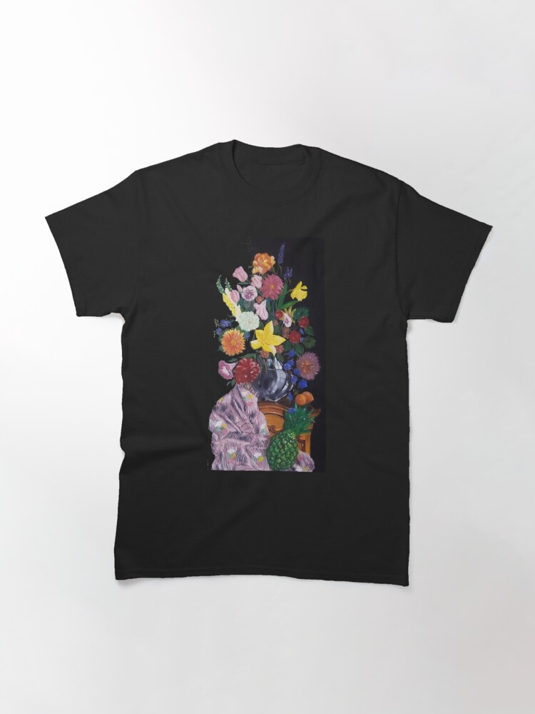 Alternate view of Aso-Oke and flowers- still-life Classic T-Shirt