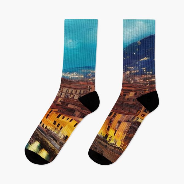 Item preview, Italy Art, City Landscape, Seascape Watercolor designed and sold by viewgraphics.
