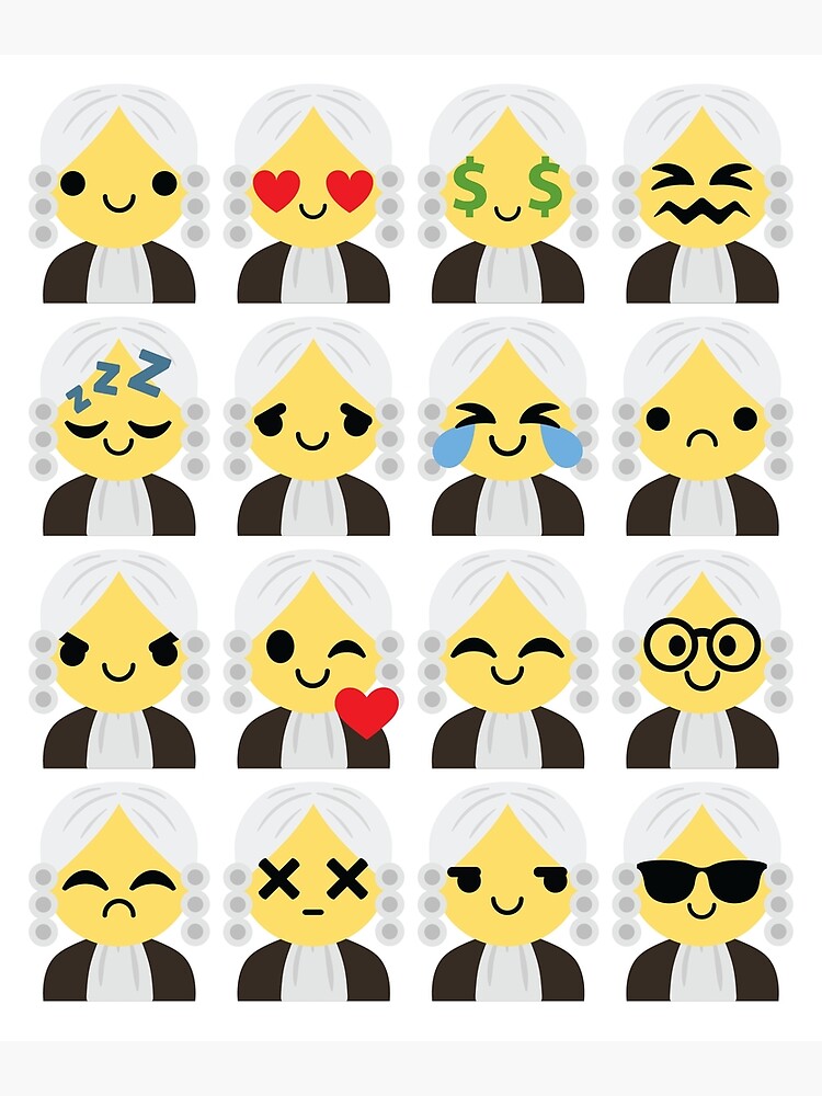 "Lawyer Emoji " Canvas Print for Sale by HippoEmo Redbubble