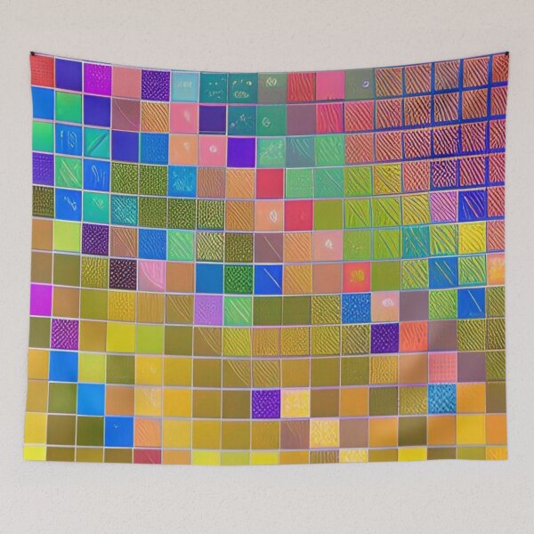 Item preview, Colorful Square Geometrical Pattern Design designed and sold by bandjdesigns.