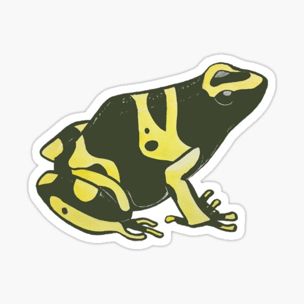Item preview, Yellow-Banded Poison Dart Frog designed and sold by jasperonion.