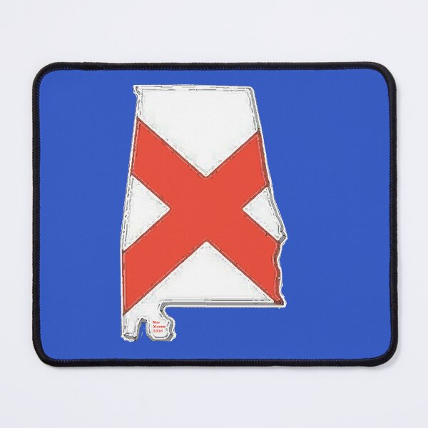 Item preview, Alabama Map With Alabama State Flag designed and sold by Havocgirl.