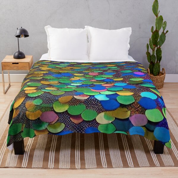 Item preview, Colorful Abstract Psychedelic Geometrical Splatter Paint Pattern Design designed and sold by bandjdesigns.