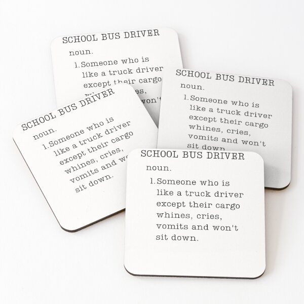 Item preview, Gifts for School Bus Drivers - Funny School Bus Driver Definition designed and sold by WUOdesigns.