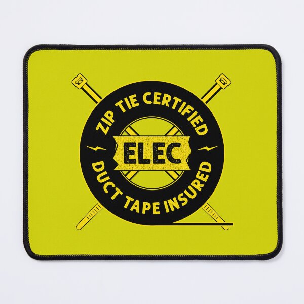 Item preview, Zip Tie Certified, Duct Tape Insured Funny Electrician Joke Logo Quote designed and sold by CRHPOD20.