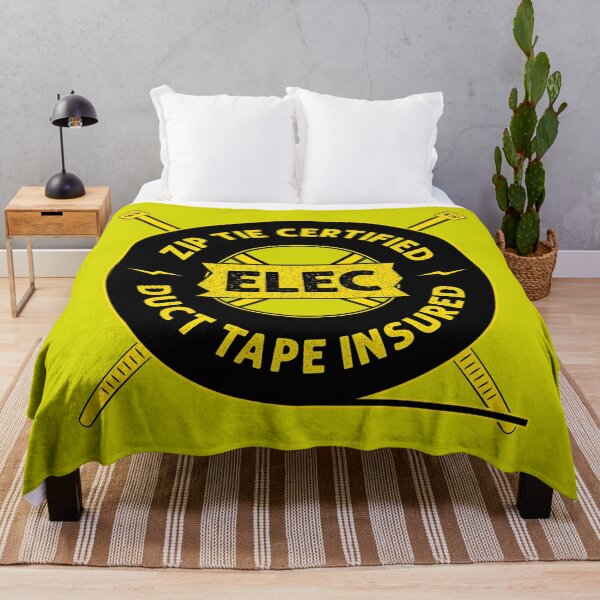 Item preview, Zip Tie Certified, Duct Tape Insured Funny Electrician Joke Logo Quote designed and sold by CRHPOD20.