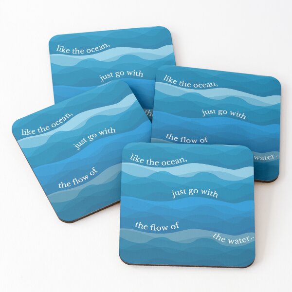 Item preview, Like the ocean, just go with the flow of water... designed and sold by Oonward2021.