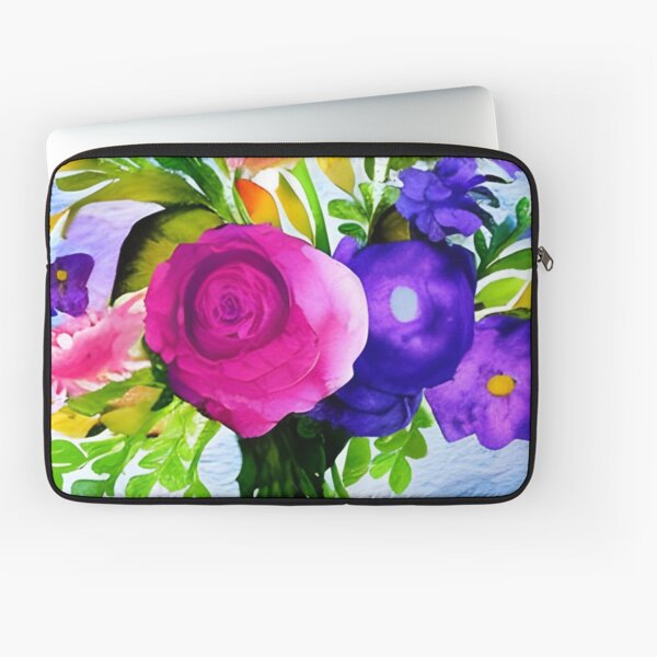 Aperçu de l'œuvre Bouquet de fleurs aquarelle romantique créée et vendue par gramizzia.