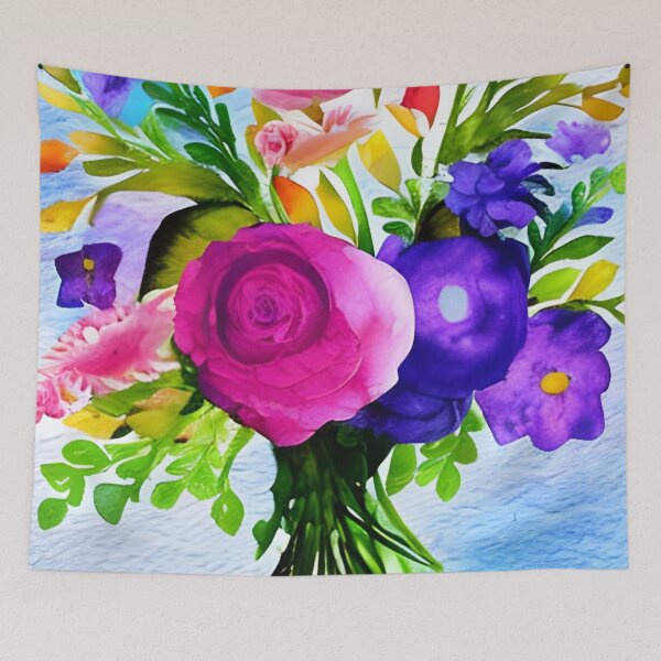 Item preview, Romantic Watercolor Flower Bouquet  designed and sold by gramizzia.