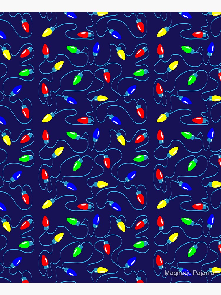 Christmas Lights Christmas Print by MagneticMama