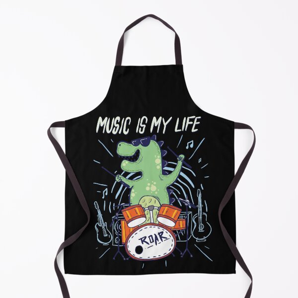 Item preview, Music Is My Life " T-rex Play a Drum" designed and sold by Pasar Raya.