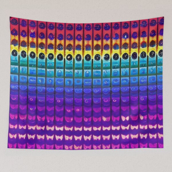 Item preview, Colorful Abstract Psychedelic Geometrical Pattern Design designed and sold by bandjdesigns.