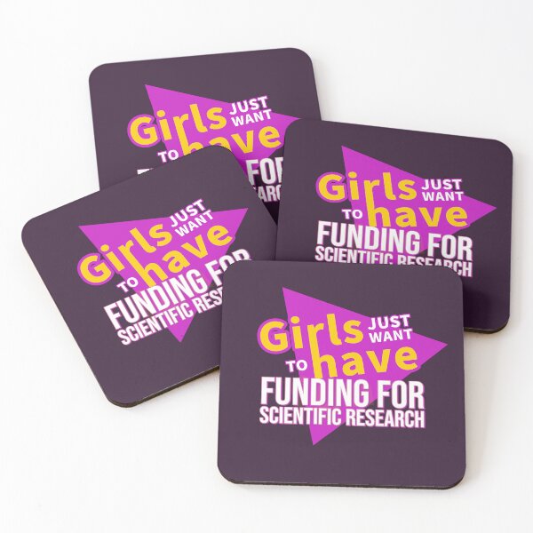 Item preview, Girls Just Want To Have Funding For Scientific Research - Totally 80s Design in Hot Pink and Bold designed and sold by Christopher  McGuire.