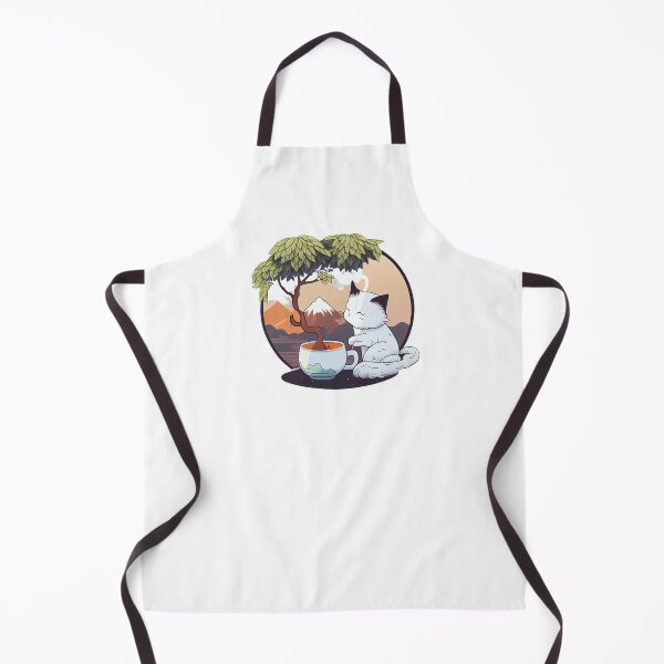 Item preview, Cat with Bonsai Tea designed and sold by Black-Glove.