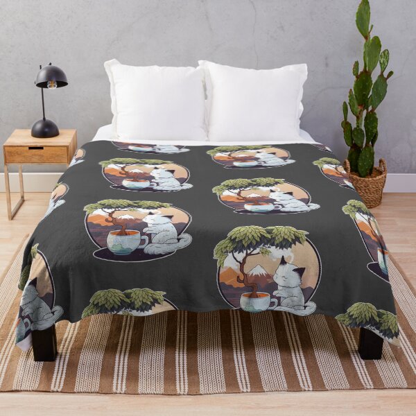 Item preview, Cat with Bonsai Tea designed and sold by Black-Glove.