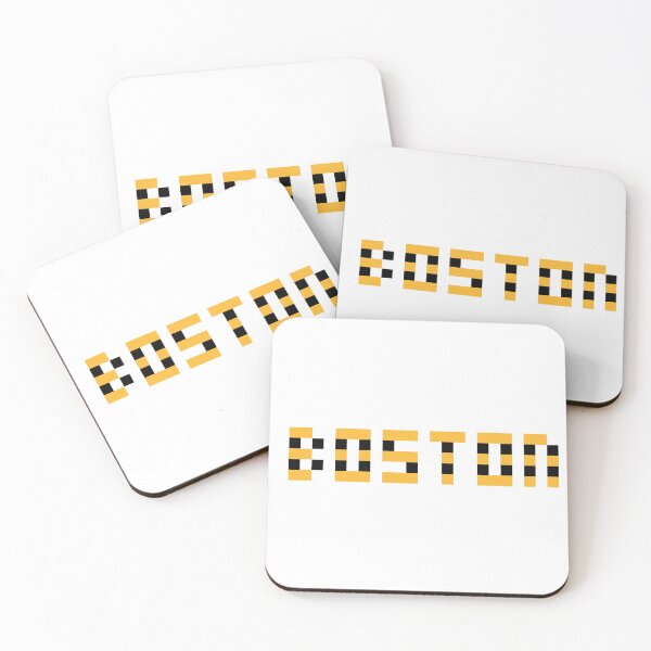 Item preview, Pixel NHL Boston in Away Colors (Gold Black) designed and sold by gkillerb.