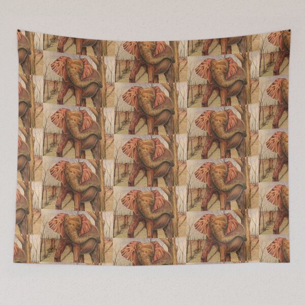 Item preview, Elephant on a Jog designed and sold by Letsdrawon.