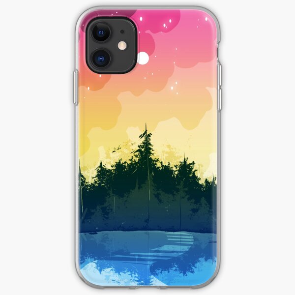 pansexual pride forest iPhone Soft Case