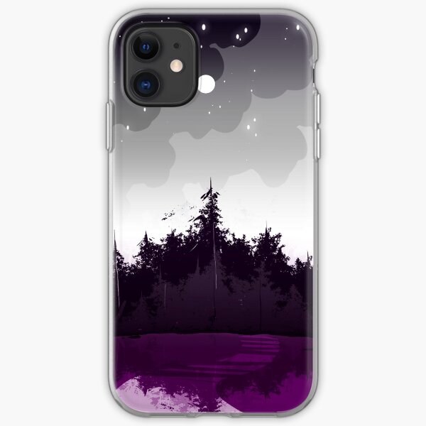 asexual pride forest iPhone Soft Case