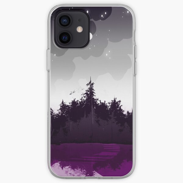 forêt de la fierté asexuée Coque souple iPhone