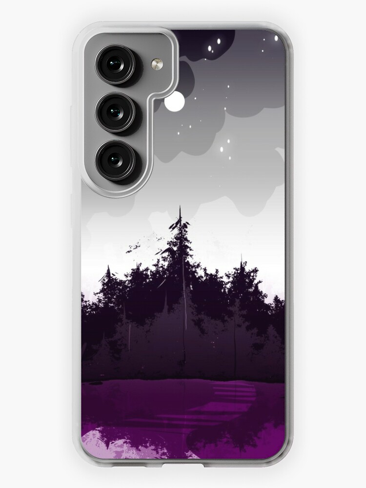 Samsung Galaxy Phone Case, asexual pride forest designed and sold by spadenightmaren