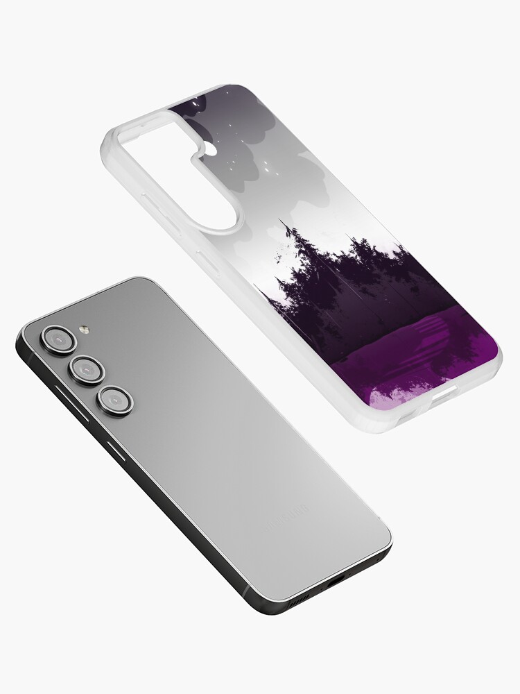 Thumbnail 2 of 4, Samsung Galaxy Phone Case, asexual pride forest designed and sold by spadenightmaren.