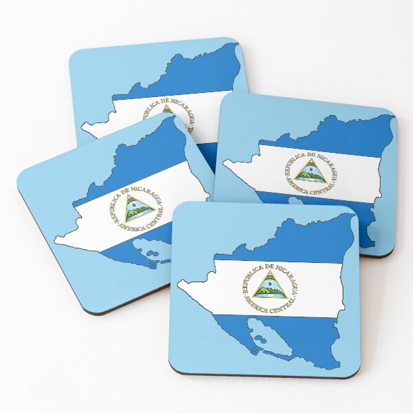 Item preview, Nicaragua Map With Nicaraguan Flag designed and sold by Havocgirl.