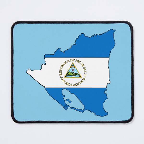 Item preview, Nicaragua Map With Nicaraguan Flag designed and sold by Havocgirl.