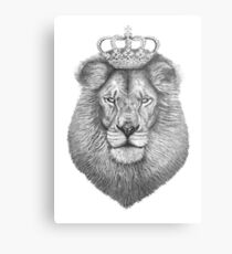 Lienzo metálico El rey