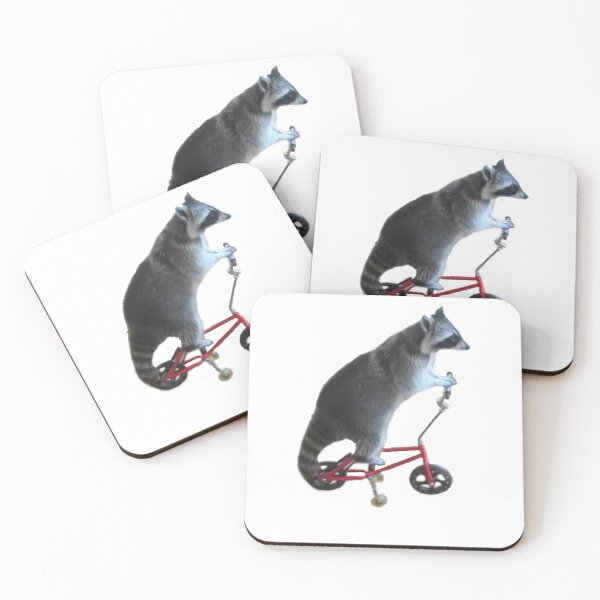 Item preview, Mapache en bicicleta designed and sold by Livaroonie.