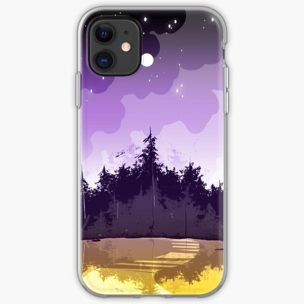 nonbinary pride forest iPhone Soft Case