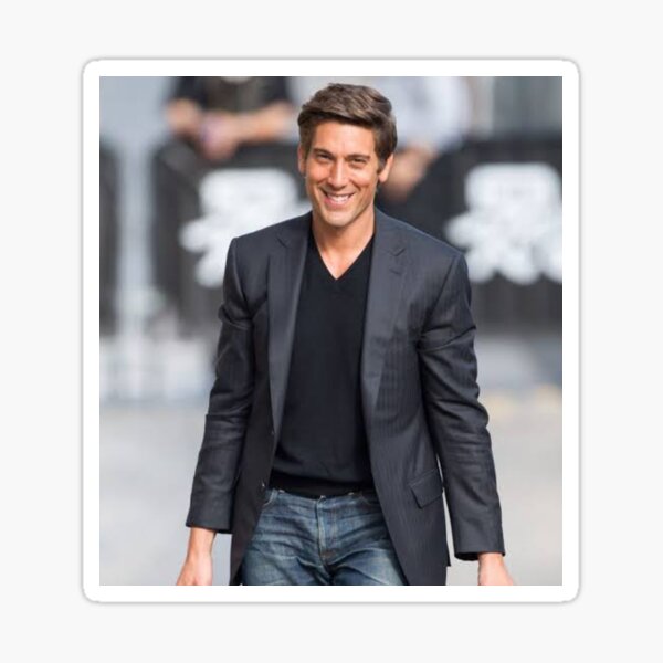 “David muir " Sticker for Sale by ArtistSun | Redbubble