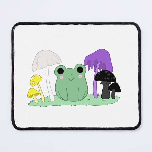 Item preview, Non-binary frog and mushrooms  designed and sold by ArtbyRoseDragon.