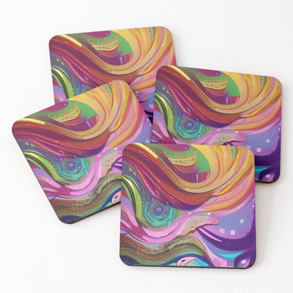 Item preview, Colorful Abstract Psychedelic Painted Pattern Design designed and sold by bandjdesigns.