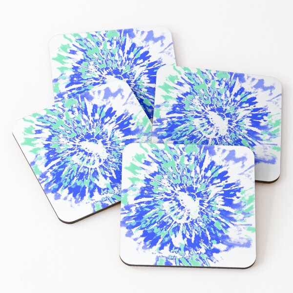 Item preview, Blue Green Paint Splatter Tie Dye designed and sold by TheCatmeow2000.