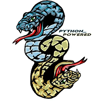 Vorschaubild zum Design Python Powered von colddistrict