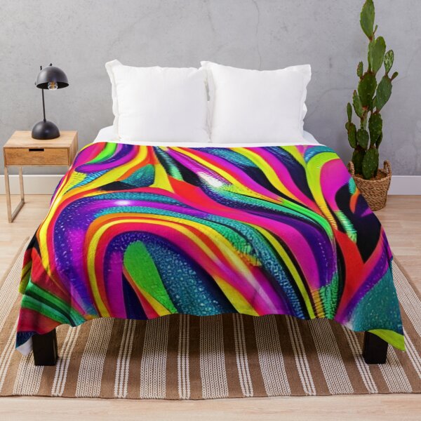 Item preview, Colorful Abstract Psychedelic Painted Pattern Design designed and sold by bandjdesigns.