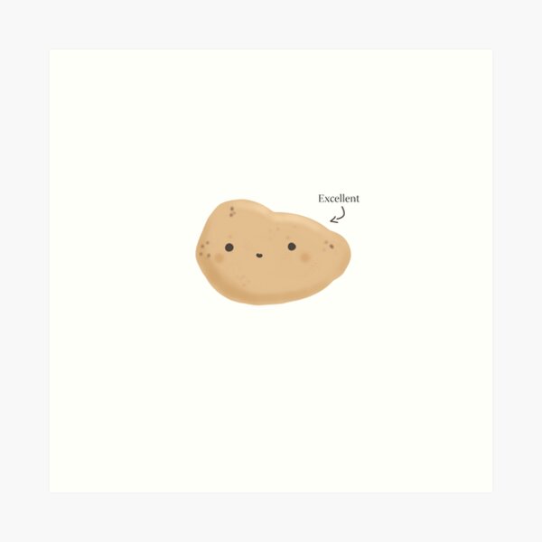 Cute Potato Art Print