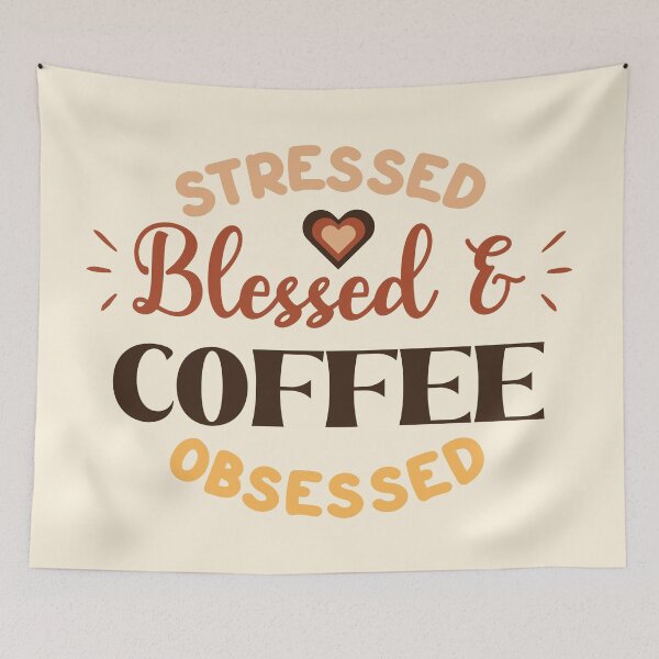 Item preview, Stressed Blessed Coffee Obsessed designed and sold by bolimj.