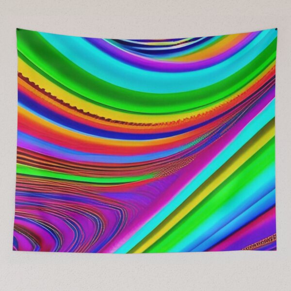 Item preview, Colorful Abstract Psychedelic Painted Pattern Design designed and sold by bandjdesigns.