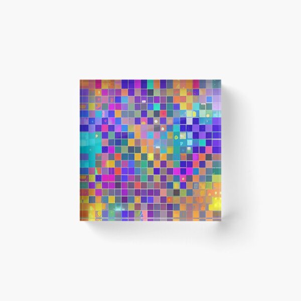 Item preview, Colorful Abstract Square Pattern Design designed and sold by bandjdesigns.