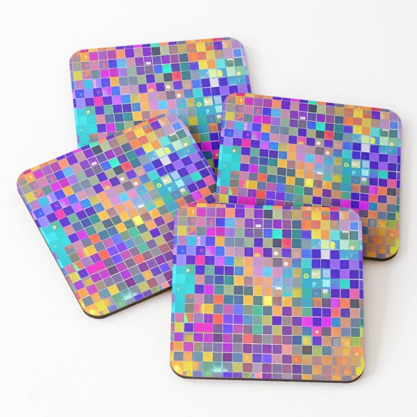 Item preview, Colorful Abstract Square Pattern Design designed and sold by bandjdesigns.