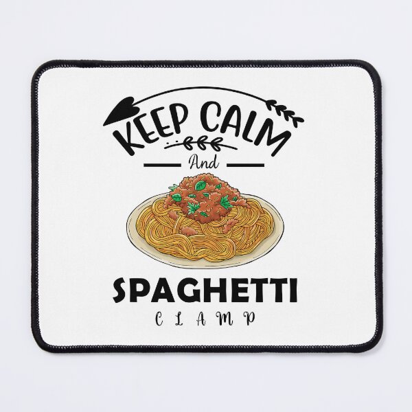 Item preview, keep calm and spaghetti clamp	 designed and sold by FROUZA Design.