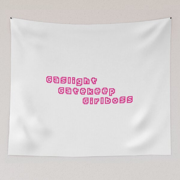 Item preview, Gaslight Gatekeep Girlboss Y2K Tapestry designed and sold by BiggestArinator.