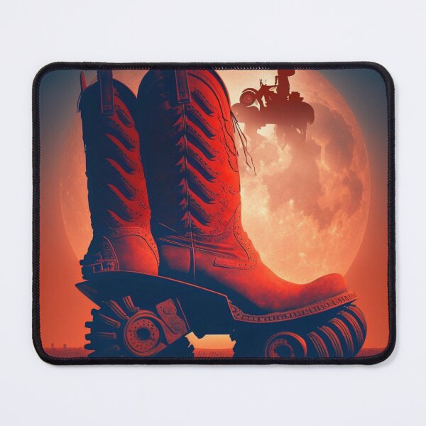 Item preview, Galactic grit cowboy boots art designed and sold by forwardthinker.