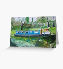 barge, cast off Greeting Card